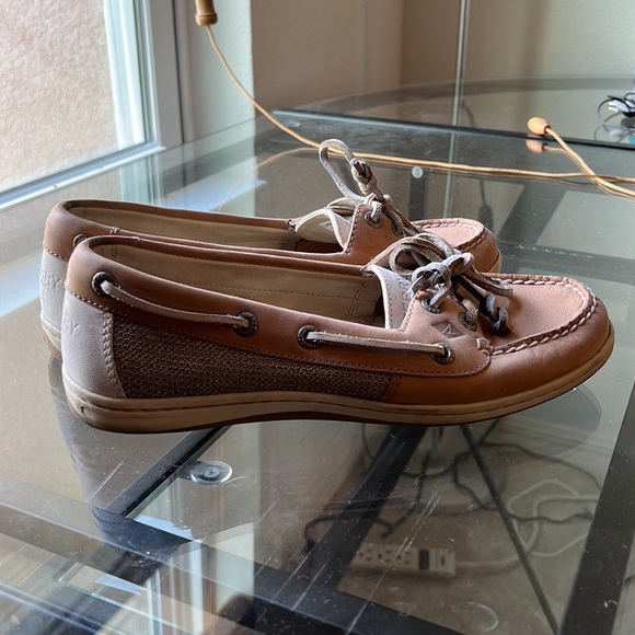Tan leather Sperry Top-Sider shoes 6.5 womens - Picture 2 of 5